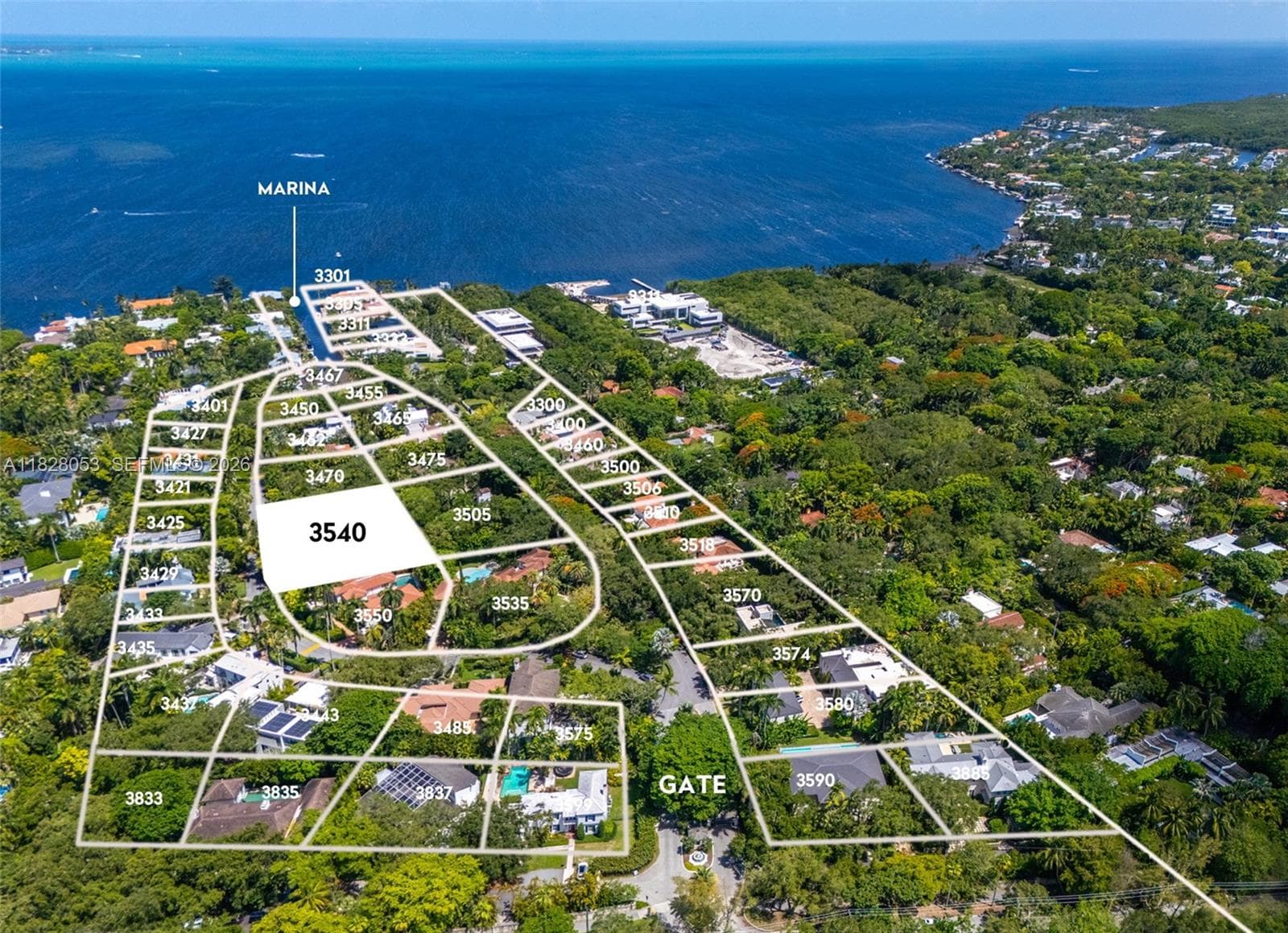 Single Family Residence at 3540 N Moorings Way, Miami FL 33133