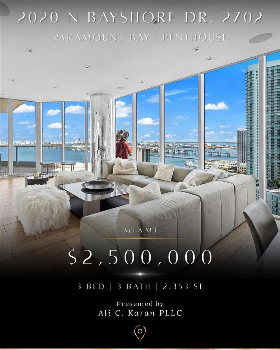 Condominium at 2020 N Bayshore Dr # 2702, Miami FL 33137