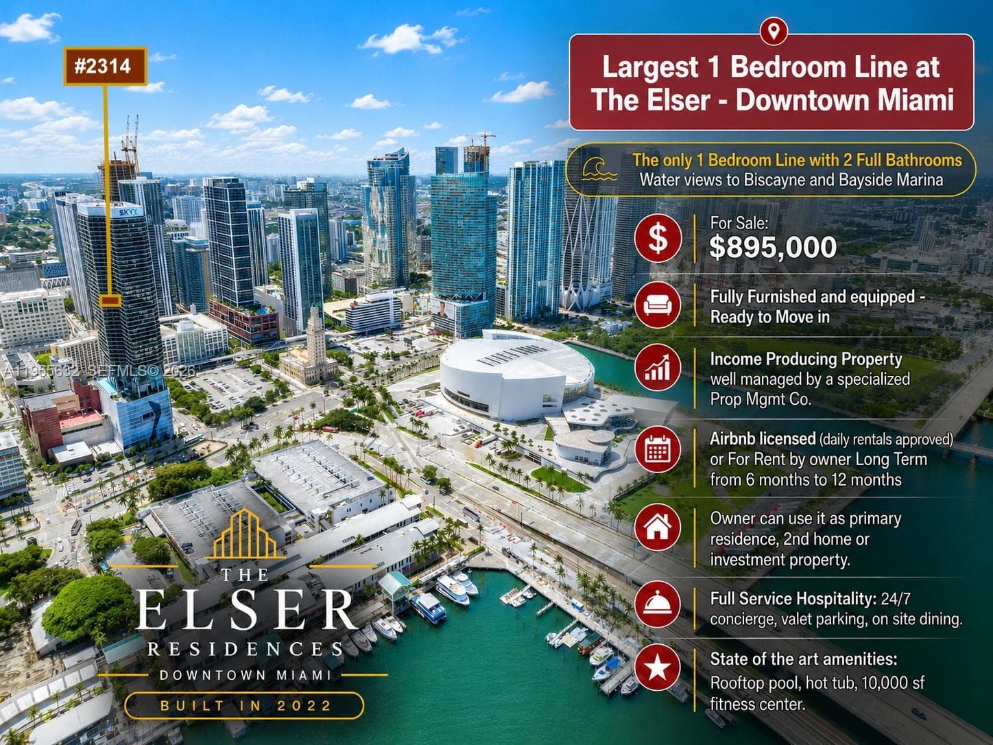 Condominium at 398 NE 5th St # 2314, Miami FL 33132