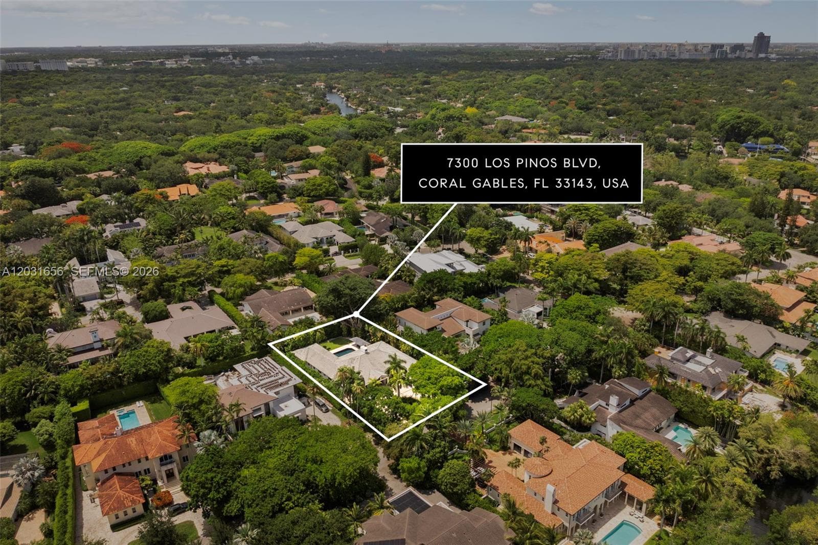 Single Family Residence at 7300 Los Pinos Blvd, Coral Gables FL 33143