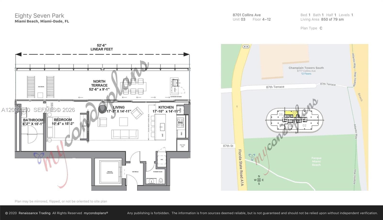 Condominium at Miami Beach, FL, 33154