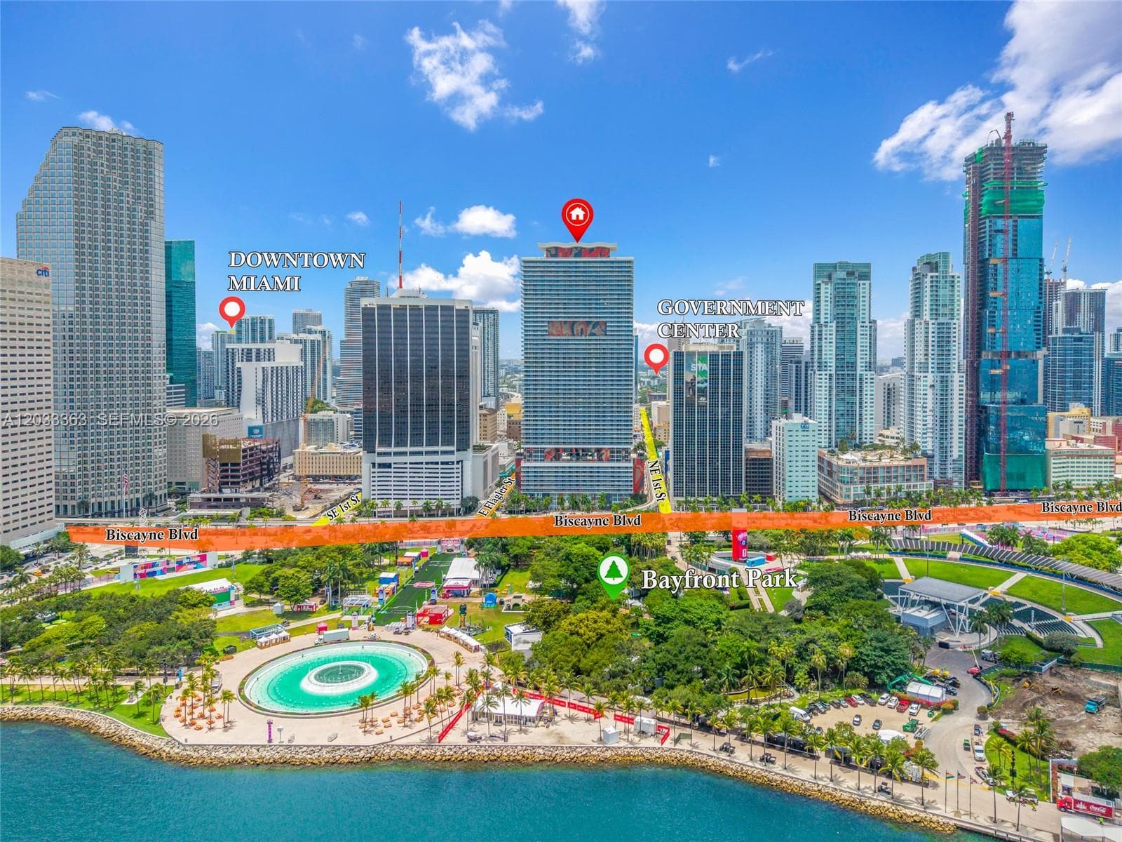 Condominium at 50 Biscayne Blvd # 4307, Miami FL 33132