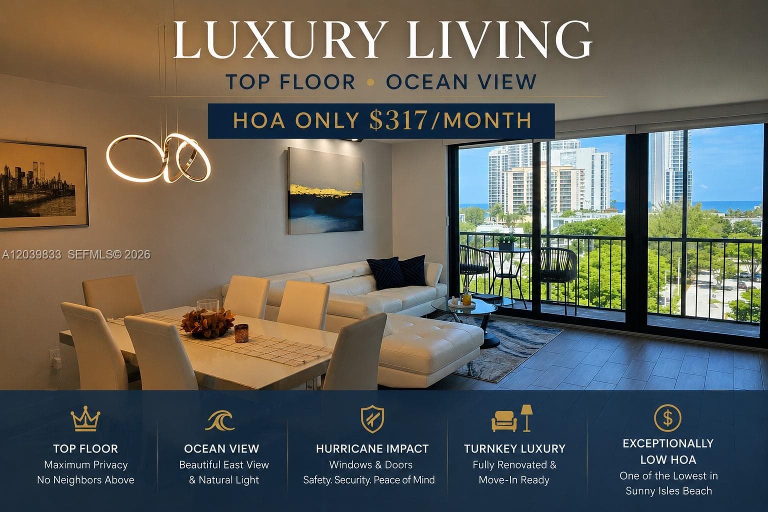 Condominium at 17600 N Bay Rd # N906, Sunny Isles Beach FL 33160