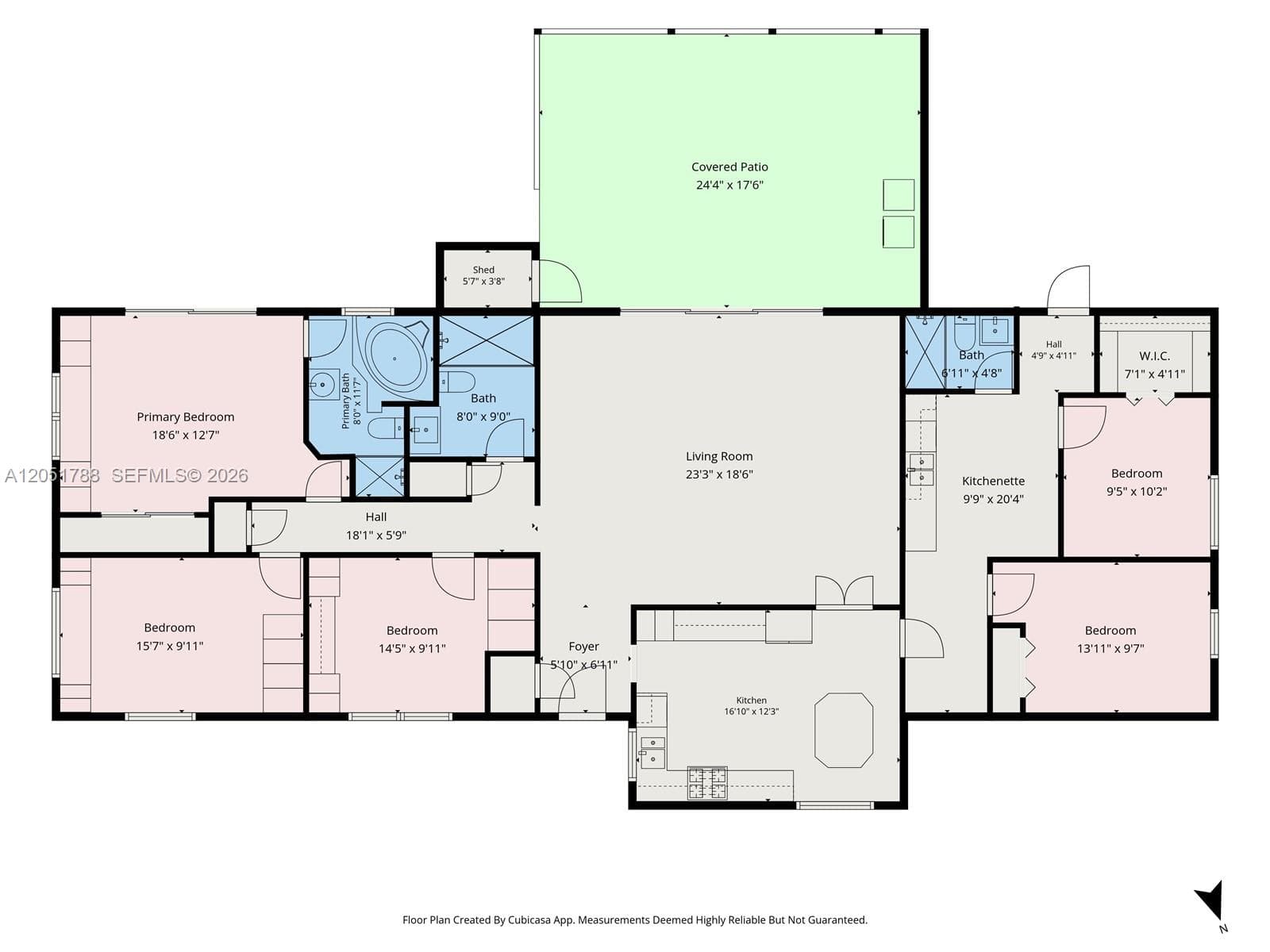 Single Family Residence at 9710 SW 159th St, Miami FL 33157