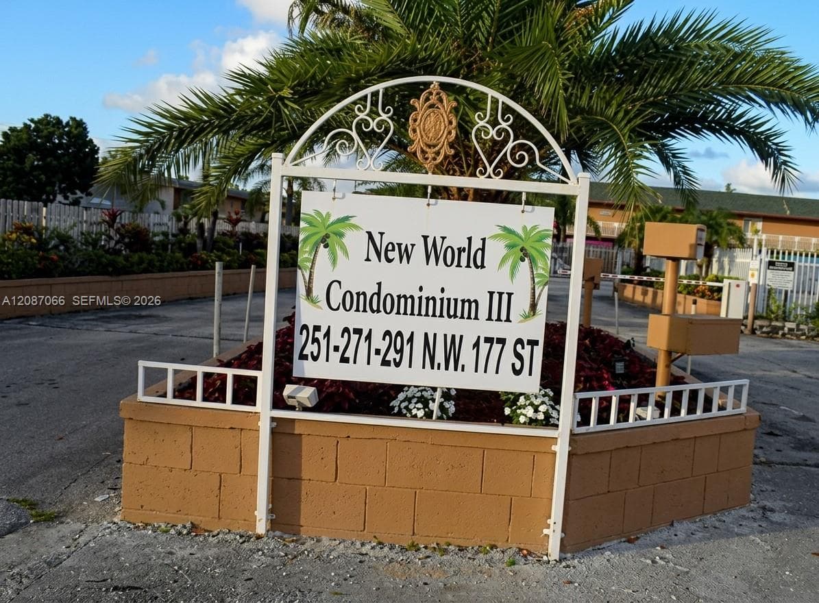 Condominium at 291 NW 177th St # 201, Miami Gardens FL 33169
